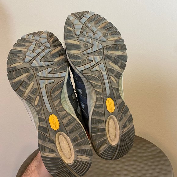 Patagonia Outdoor Water Resistant Hiking Shoes Blue/Gray Womens 10 - Picture 7 of 8